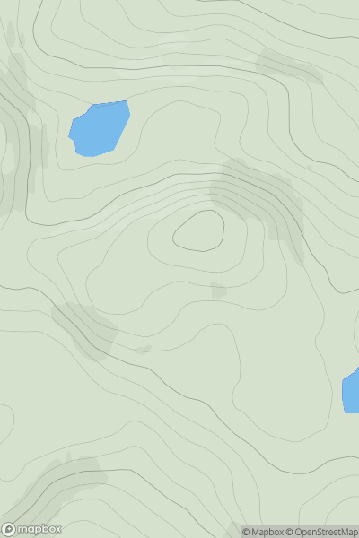 Thumbnail image for Meall a' Choire Leith [Kyle of Lochalsh to Garve] showing contour plot for surrounding peak
